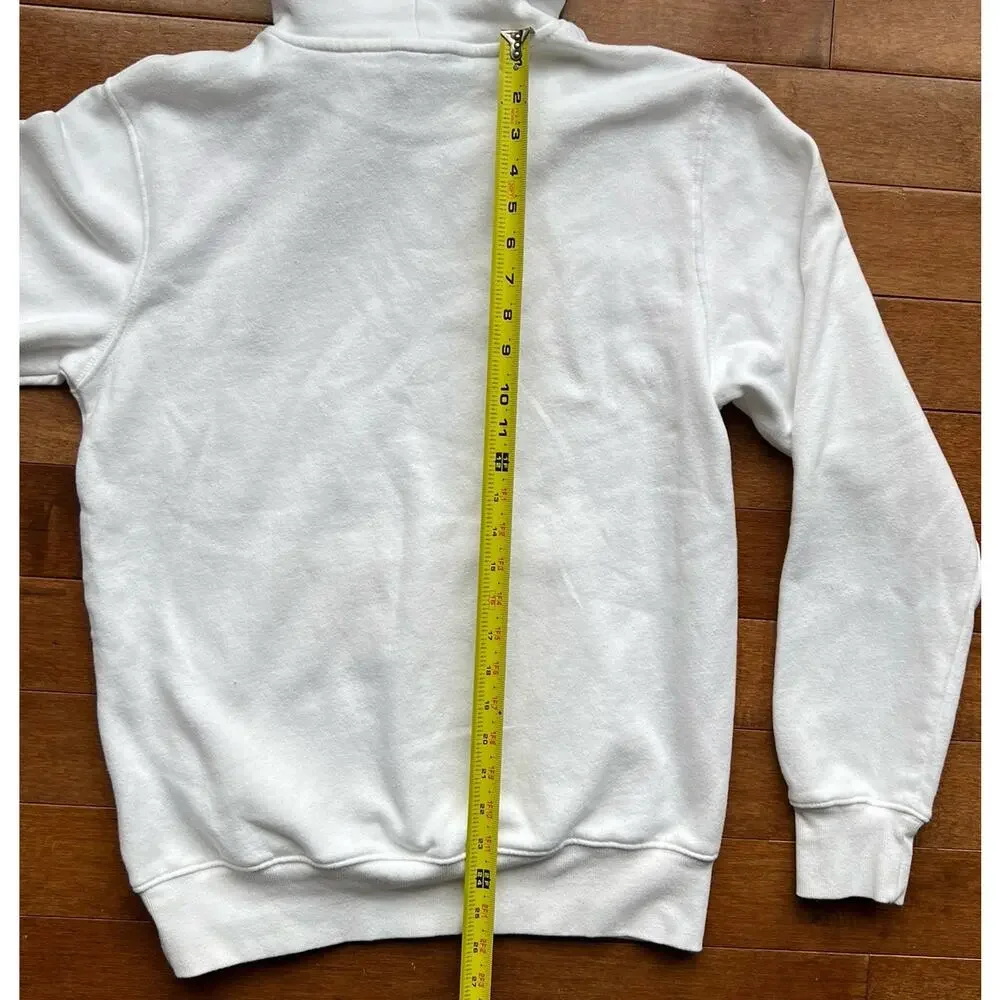 The North Face Hoodie White Pullover Sweatshirt Mens Small /Graphic Logo Hooded